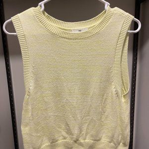 BP Women's Neon Yellow Sweater Vest - size M